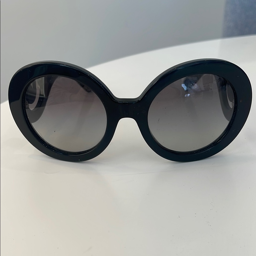 Prada Baroque Black Sunglasses with Gradient Lenses